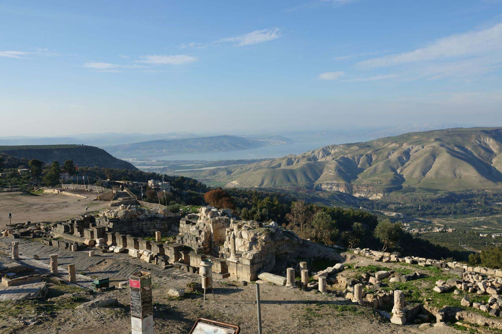 see genezareth und besetzte golan berge